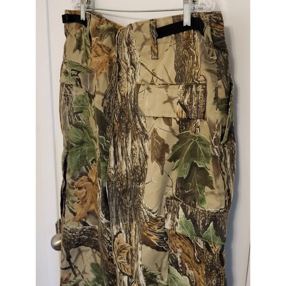 Vintage Rattlers Brand Realtree Camo Cargo Hunting Pants Size XL Made In USA NWT